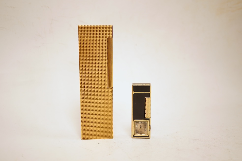 A Dupont table lighter and a ‘Twinkle 5’ lighter/timepiece
